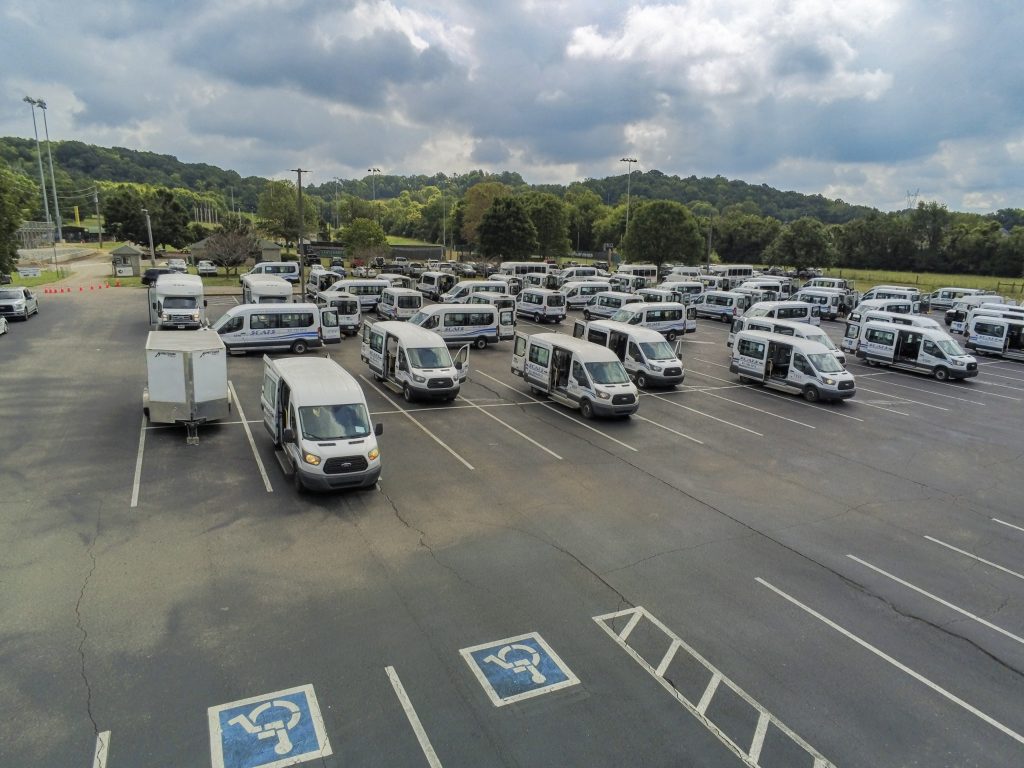 Vans Prepped for Inspection